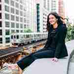 What to Ask Your Senior Photographer Before Booking – senior girl monochromatic black outfit – award-winning Chicago senior photographer Shalimar B. Photography.