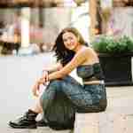 What to Ask Your Senior Photographer Before Booking – Chicago senior girl photos wearing doc marten boots and skirt – award-winning Chicago senior photographer Shalimar B. Photography.