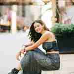 What to Ask Your Senior Photographer Before Booking – Chicago senior girl photos wearing doc marten boots and skirt – award-winning Chicago senior photographer Shalimar B. Photography.
