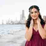 What to Ask Your Senior Photographer Before Booking – Chicago senior girl photos at north avenue beach in red dress – award-winning Chicago senior photographer Shalimar B. Photography.