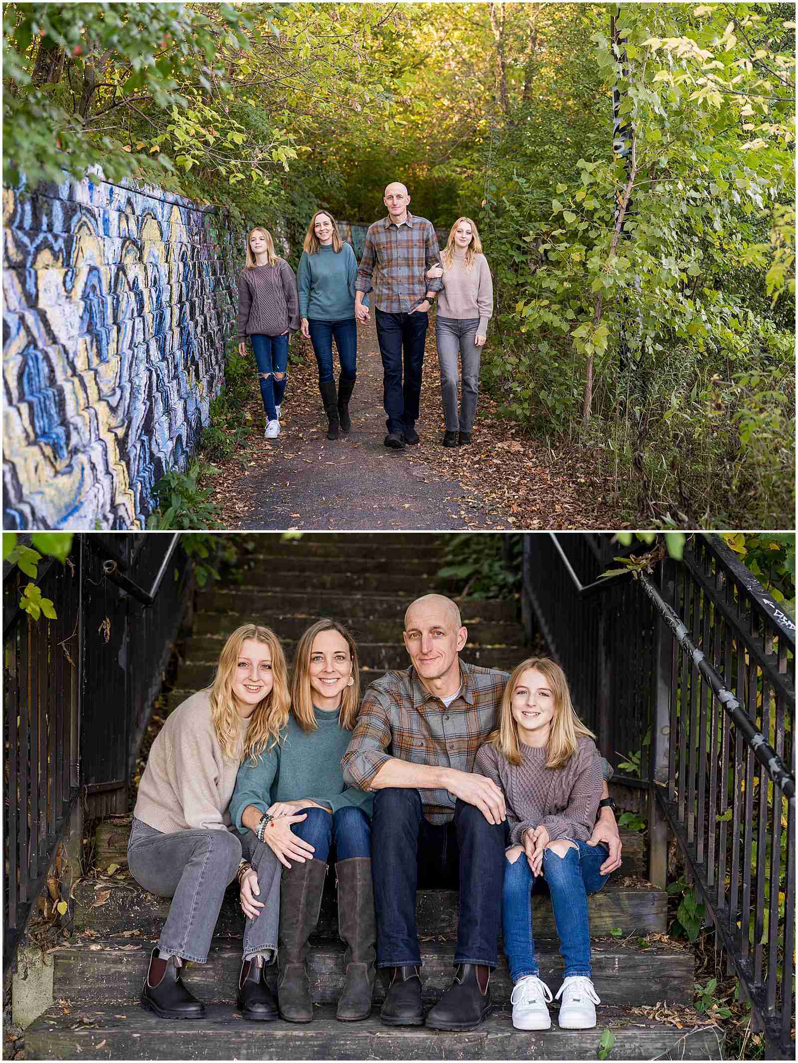 Styling outfits for your family photos in Chicago with Shalimar B. Photography with award-winning Chicago family photographer Shalimar B. Photography.