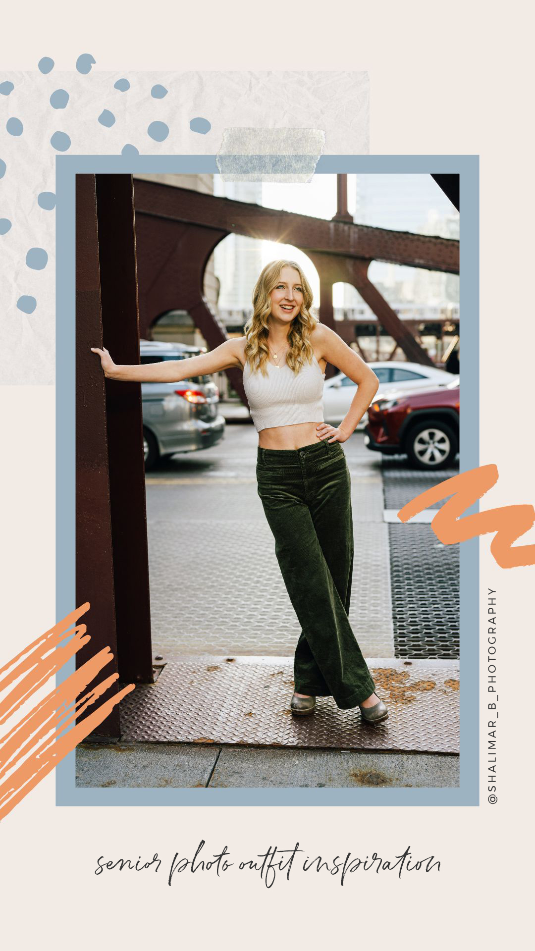 Outfit ideas for senior girls from a Chicago senior photographer – Shalimar B. Photography is an award-winning Chicago senior photographer.