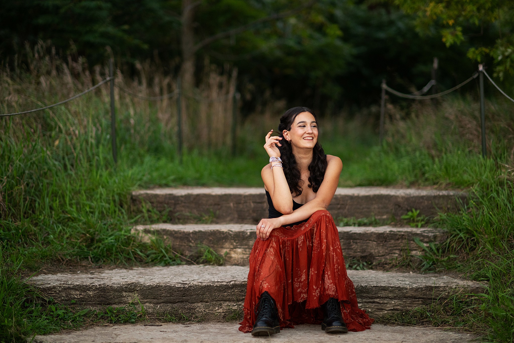 Why high school seniors love fall photos in Chicago with award-winning Chicago senior photographer Shalimar B. Photography.