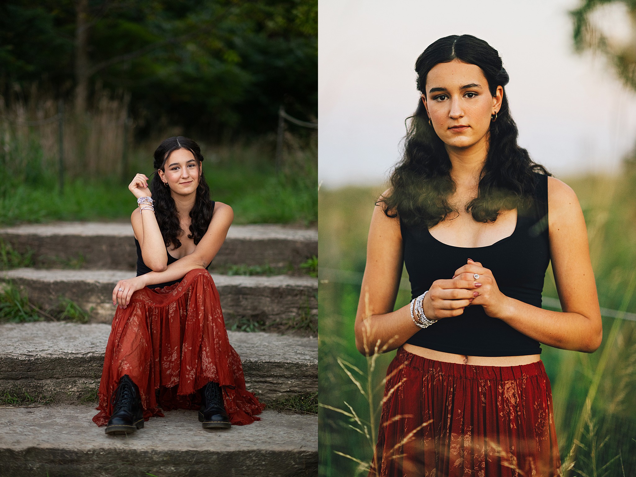 Why high school seniors love fall photos in Chicago with award-winning Chicago senior photographer Shalimar B. Photography.